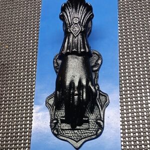 Black Hand Door Knocker Or Paper Clip Holder
